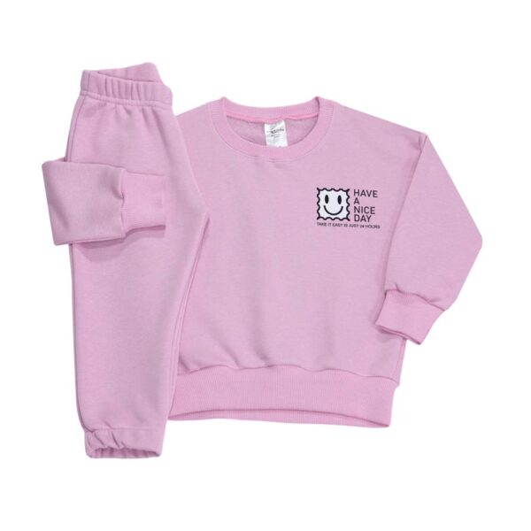 Σετ ροζ φόρμες πάνω και κάτω