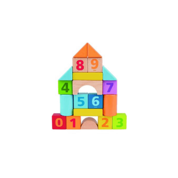 Ξύλινα τουβλάκια με αριθμούς για παιδιά Hape